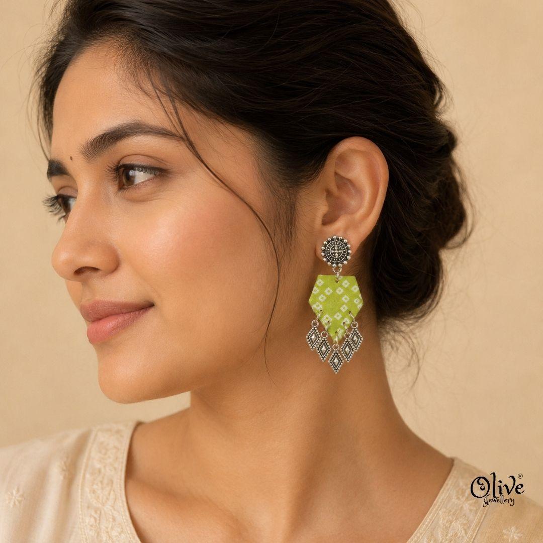 Handmade Kalamkari Earrings -109