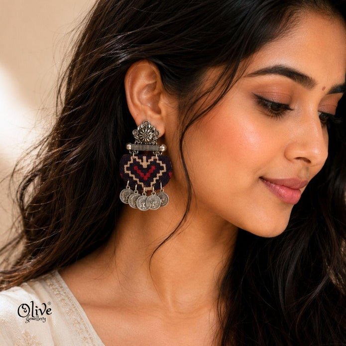 Handmade Kalamkari Earrings -114