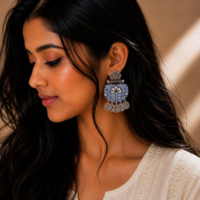 Handmade Kalamkari Earrings -115