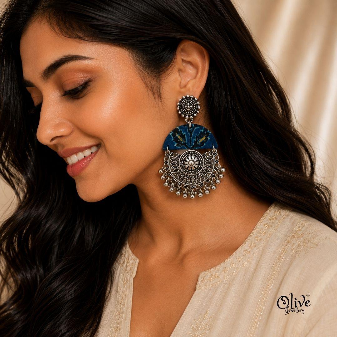 Handmade Kalamkari Earrings -117
