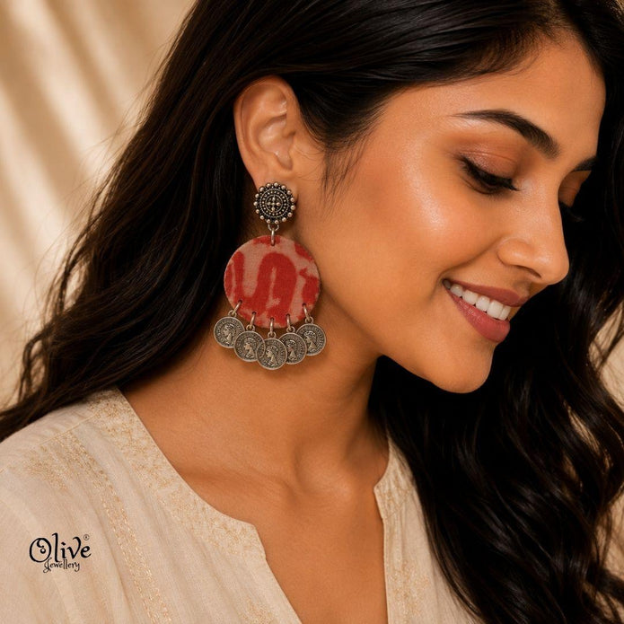 Handmade Kalamkari Earrings -118