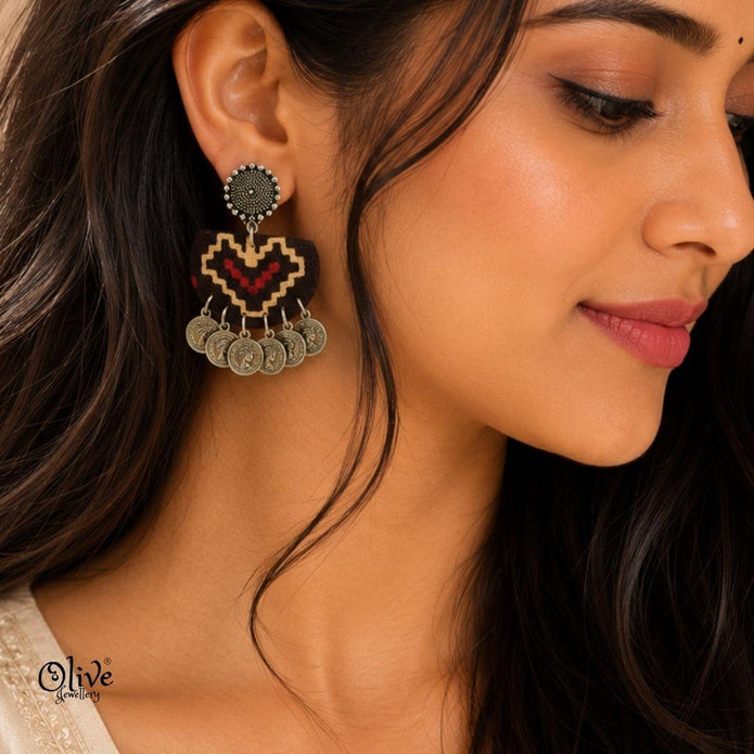 Handmade Kalamkari Earrings -120