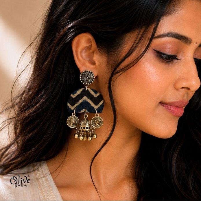 Handmade Kalamkari Earrings -121