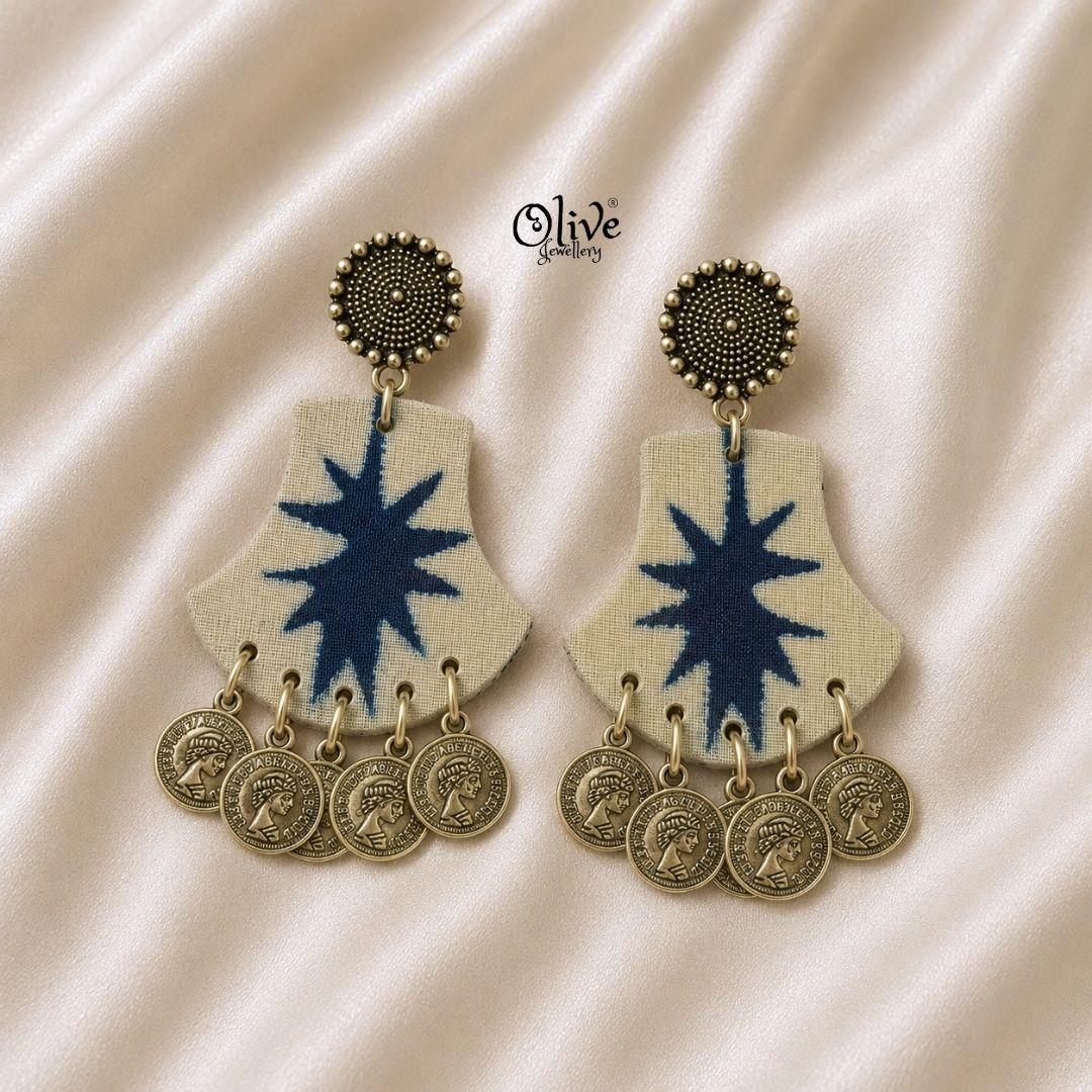 Handmade Kalamkari Earrings -123