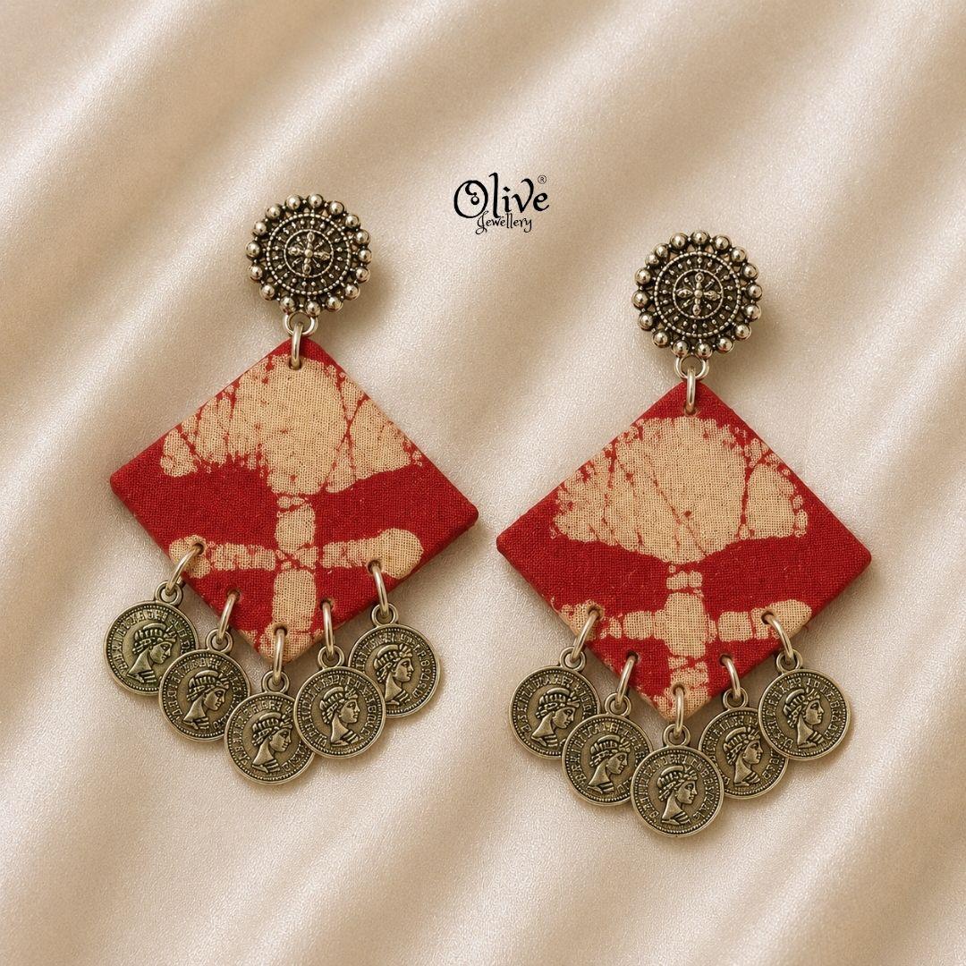 Handmade Kalamkari Earrings -127