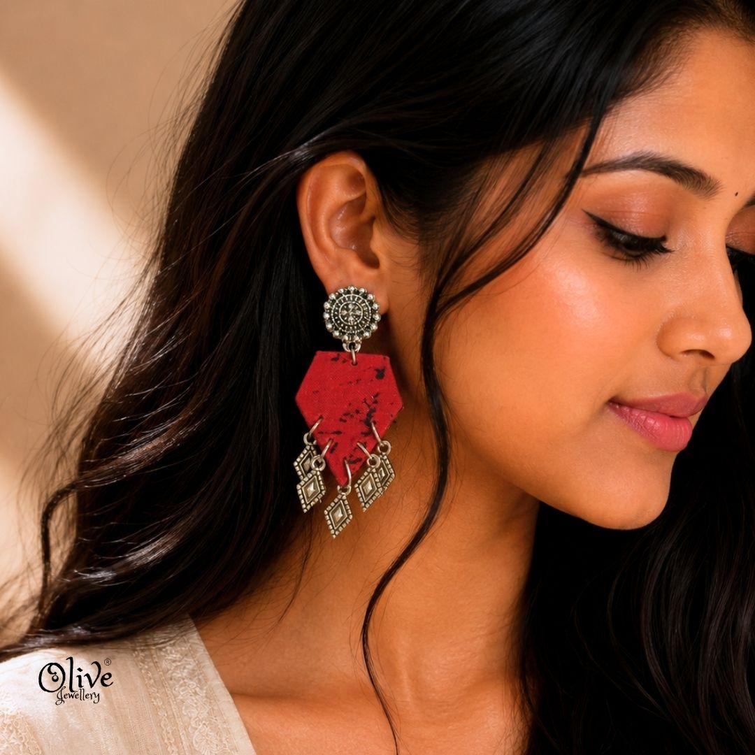 Handmade Kalamkari Earrings -128