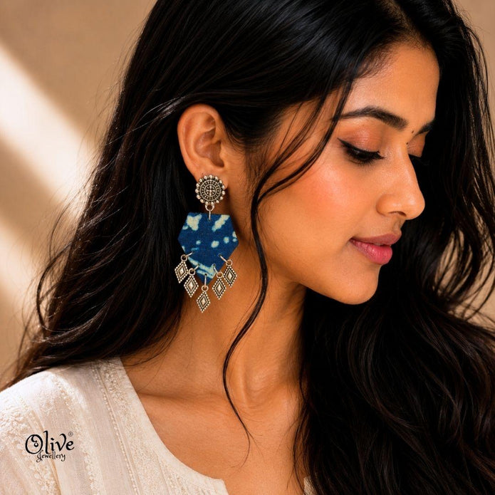 Handmade Kalamkari Earrings -129
