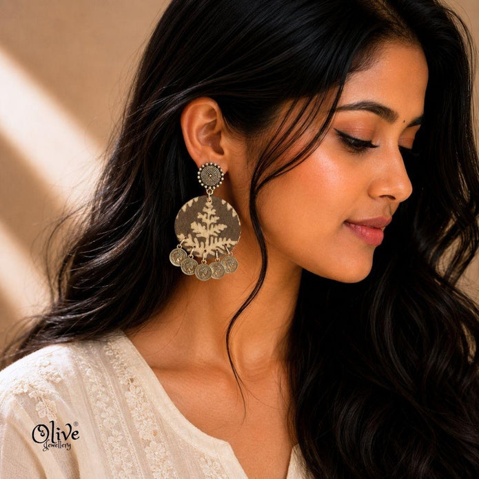Handmade Kalamkari Earrings -130