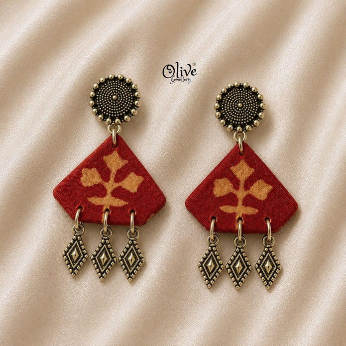 Handmade Kalamkari Earrings -132