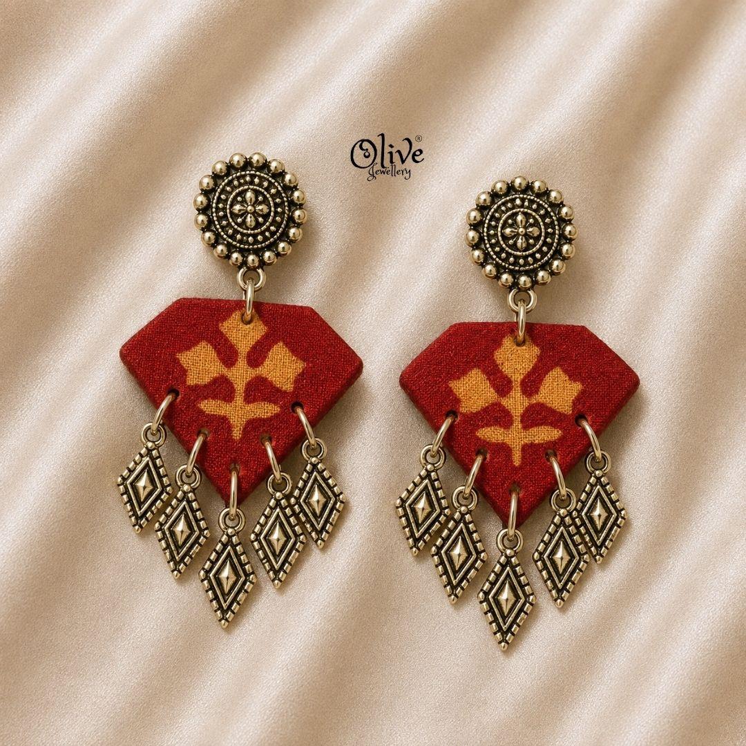 Handmade Kalamkari Earrings -134
