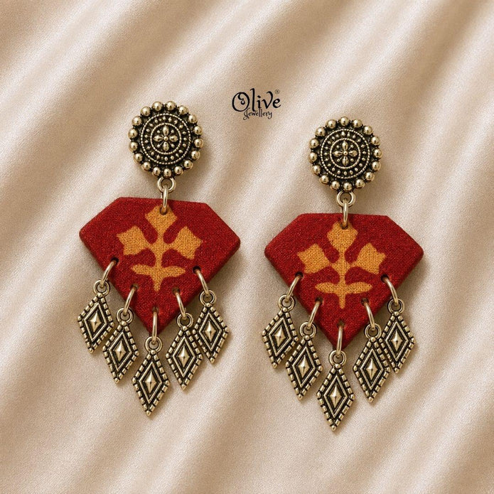 Handmade Kalamkari Earrings -134