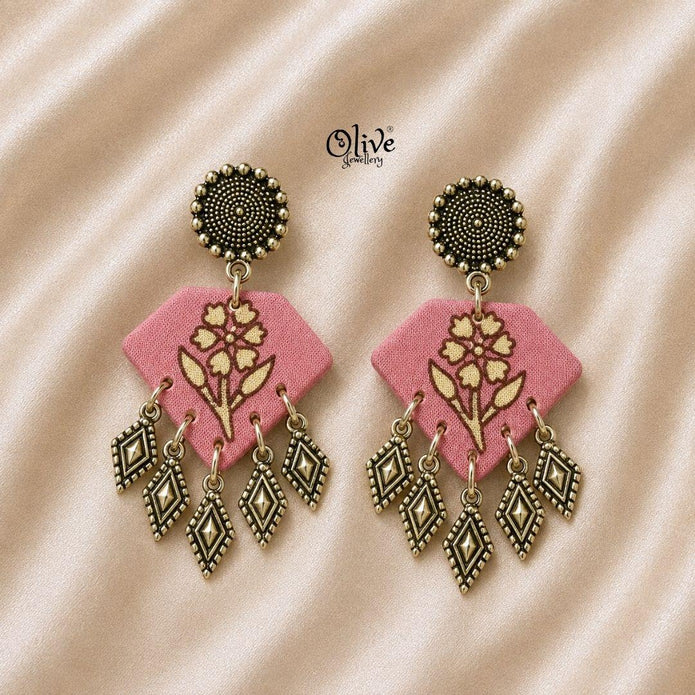 Handmade Kalamkari Earrings -135