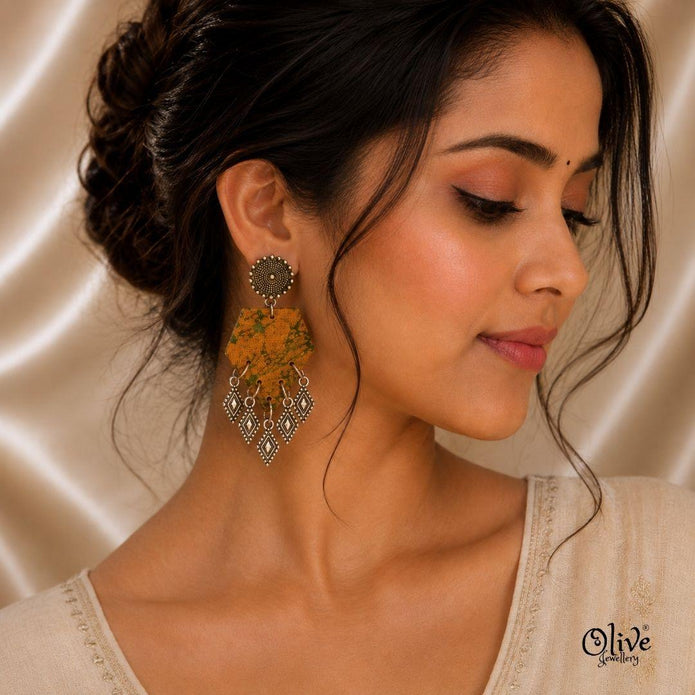 Handmade Kalamkari Earrings -140