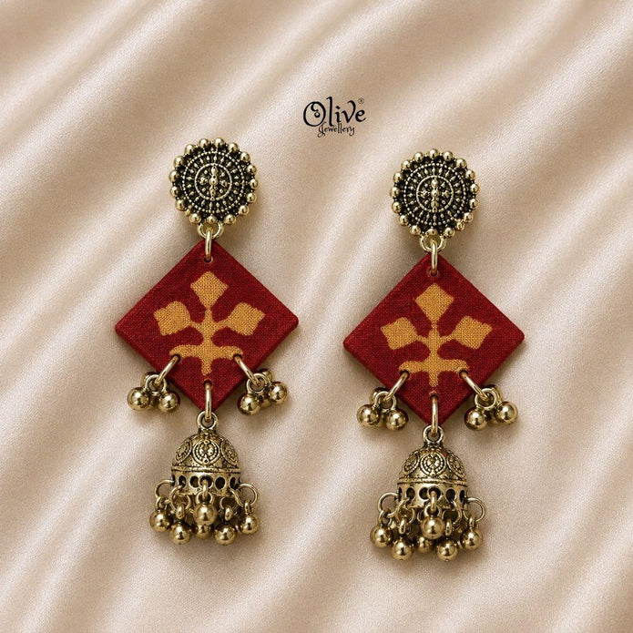 Handmade Kalamkari Earrings -146