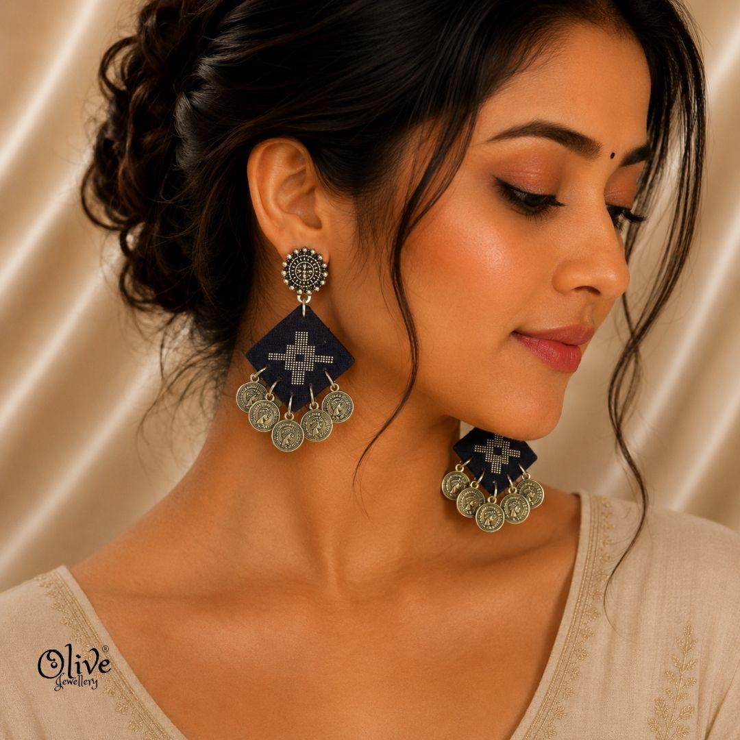 Handmade Kalamkari Earrings -148