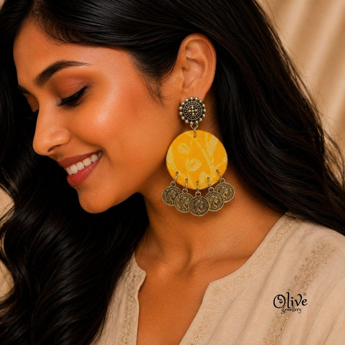 Handmade Kalamkari Earrings -153