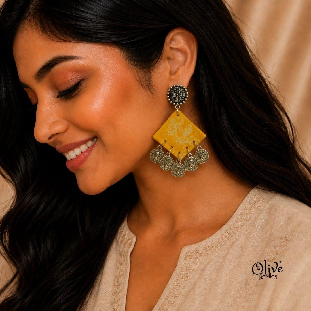 Handmade Kalamkari Earrings -154