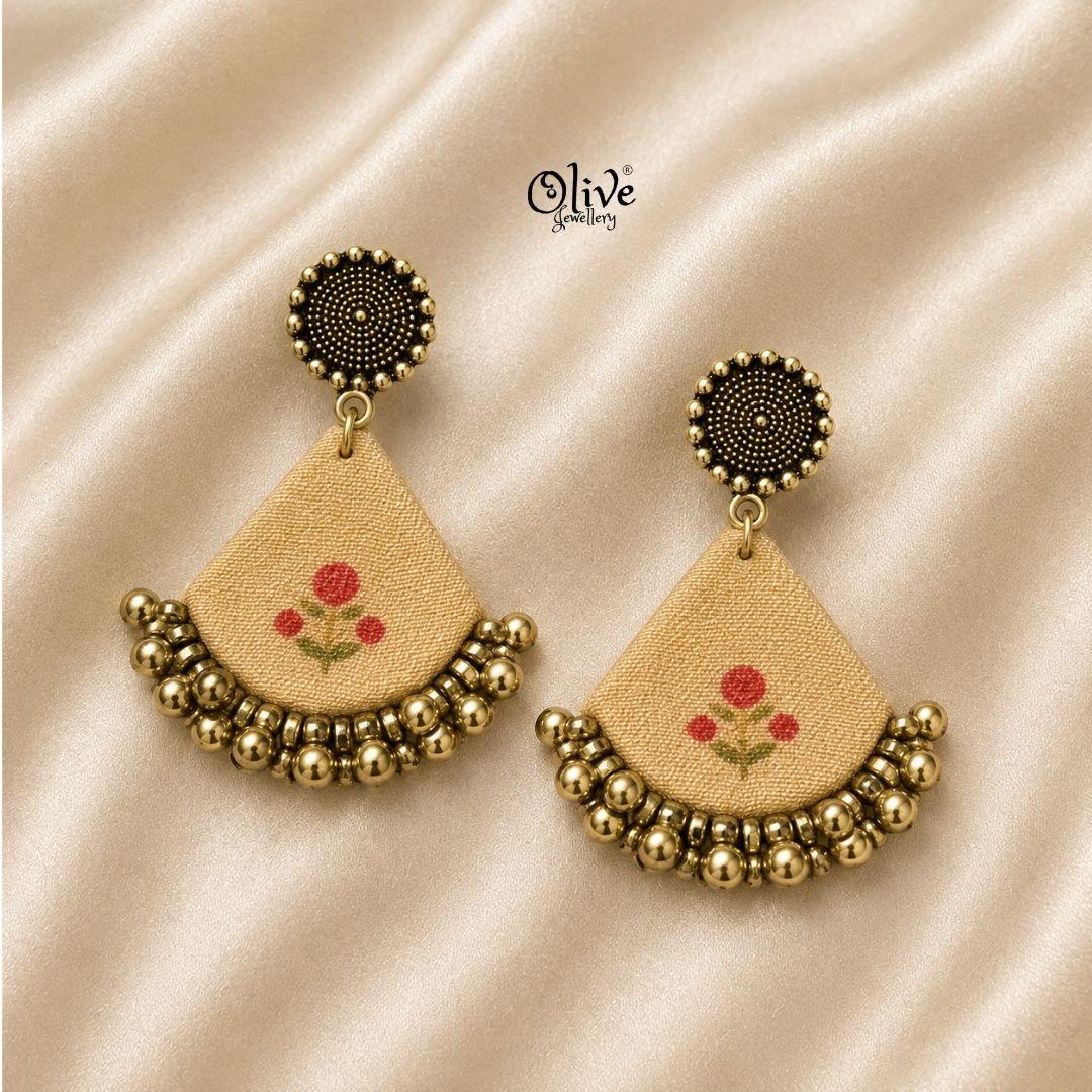 Handmade Kalamkari Earrings -156