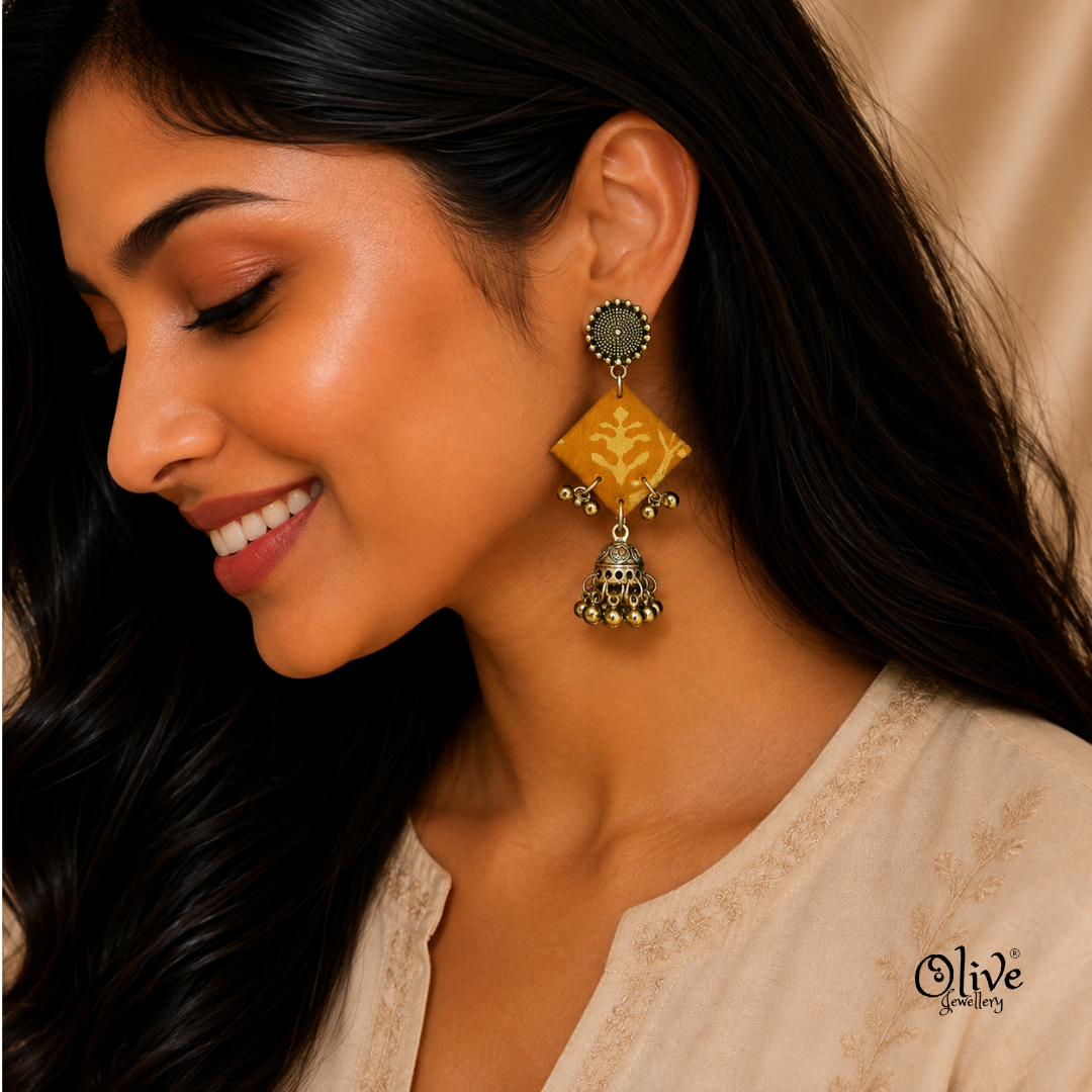 Handmade Kalamkari Earrings -157