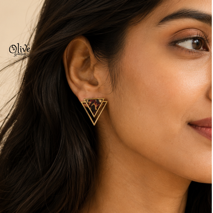 Handmade Kalamkari Earrings -165
