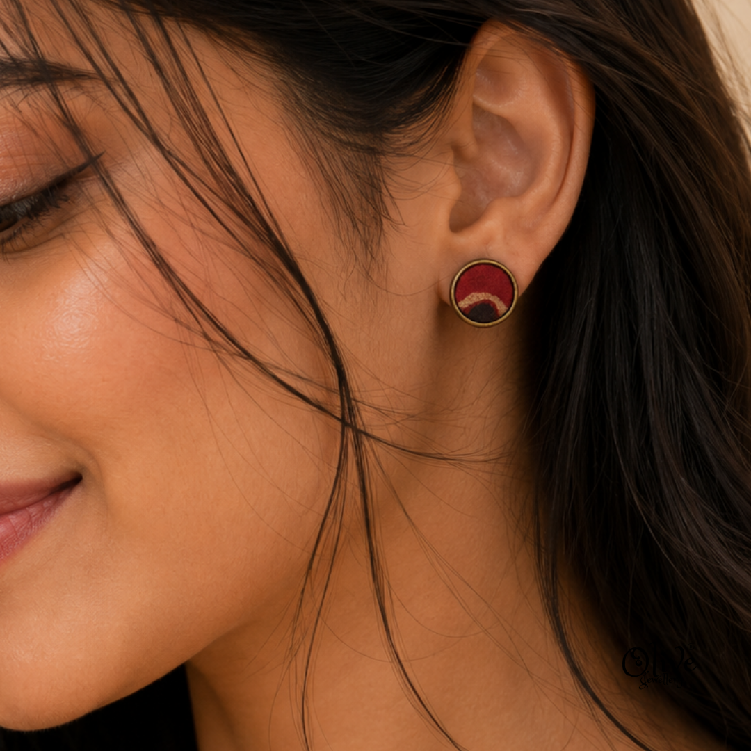 Handmade Kalamkari Earrings -174