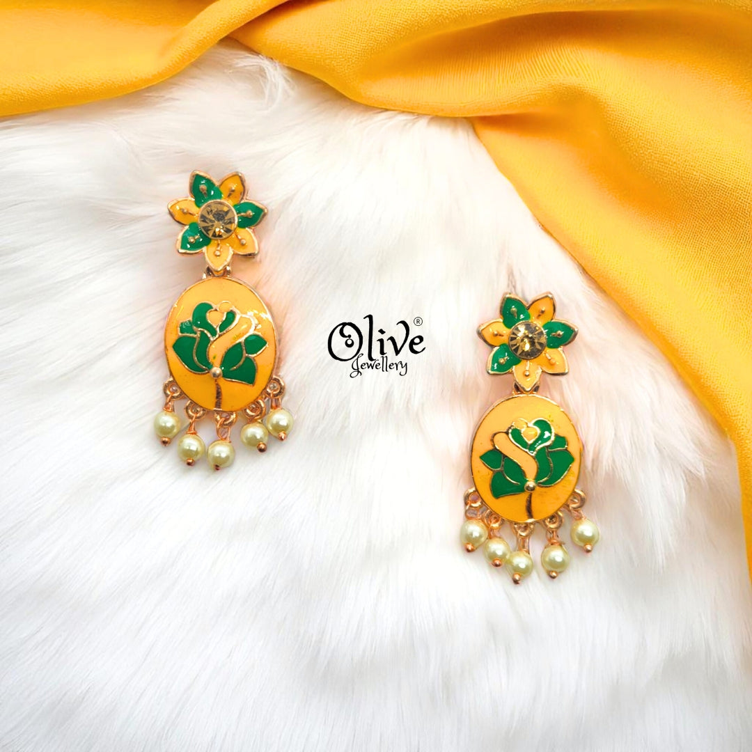 Meenakari Earrings - 4