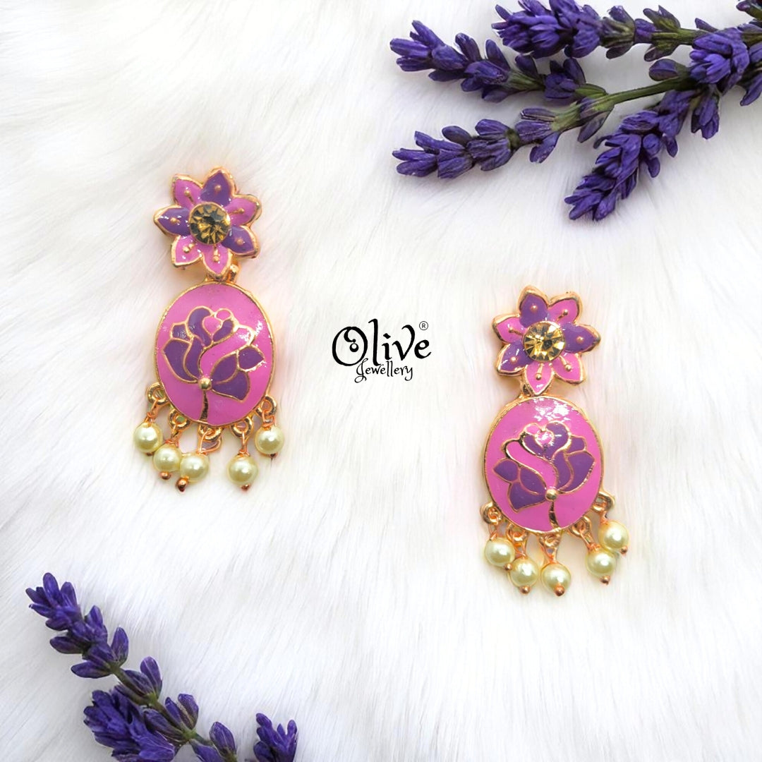 Meenakari Earrings - 4