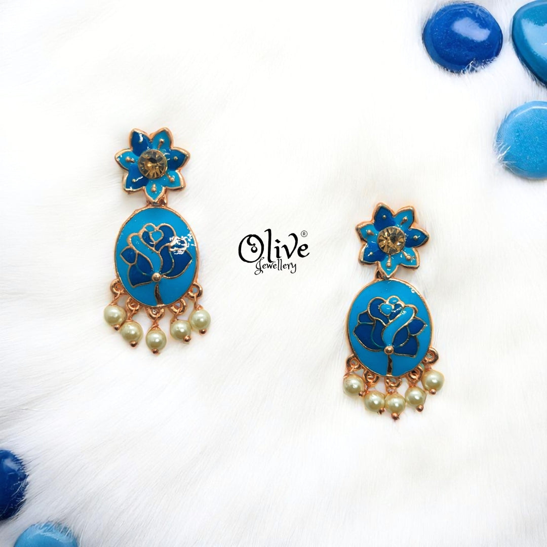 Meenakari Earrings - 4