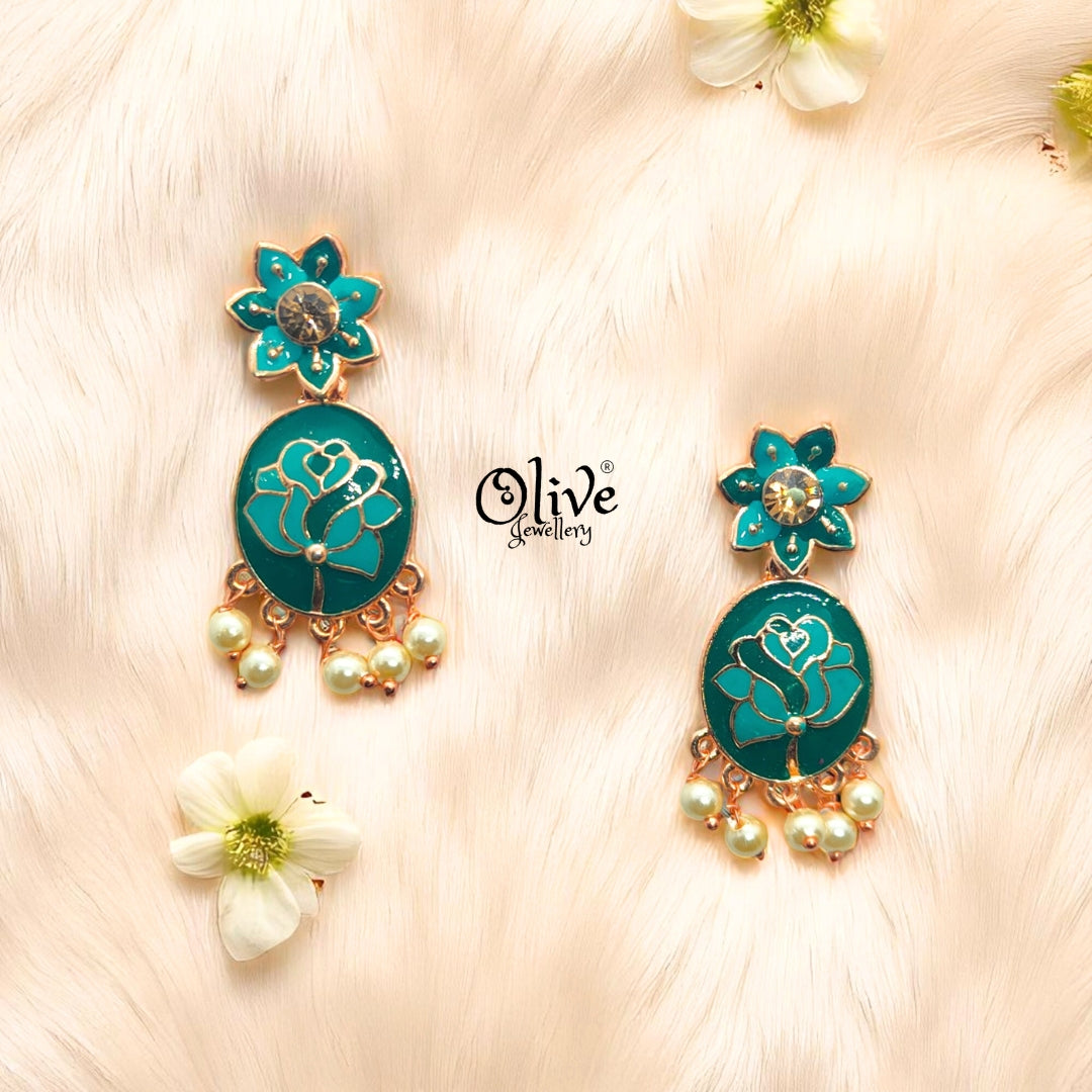 Meenakari Earrings - 4