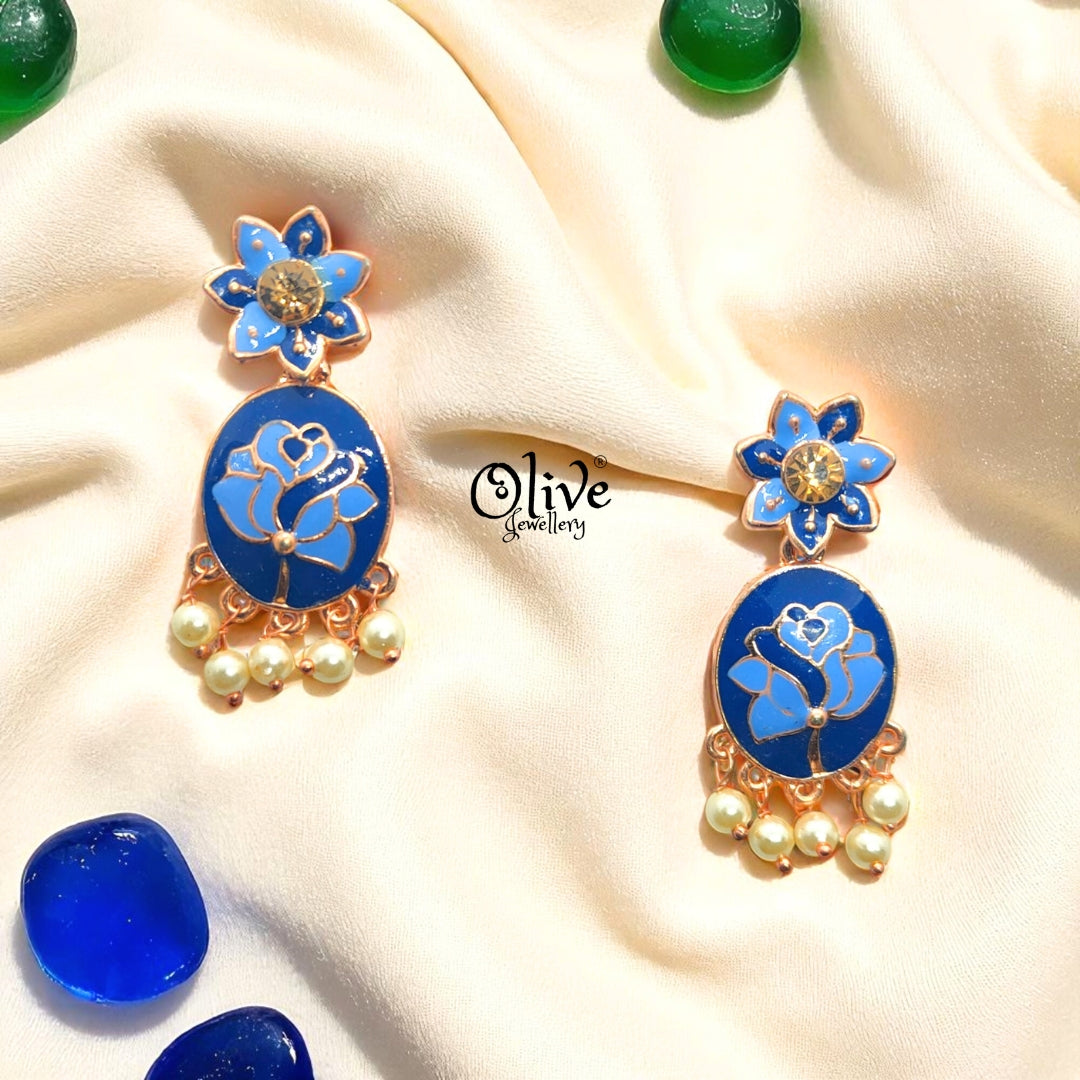 Meenakari Earrings - 4