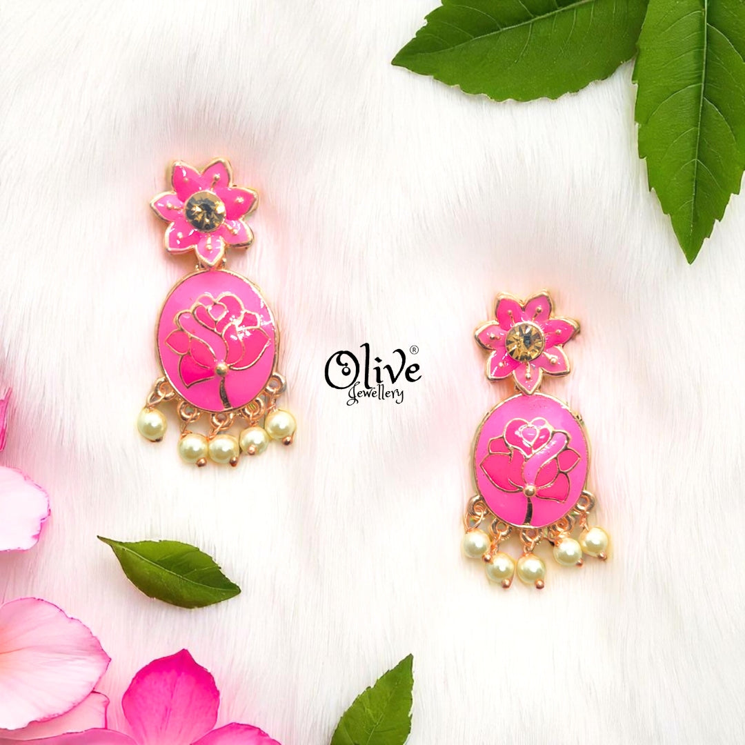 Meenakari Earrings - 4