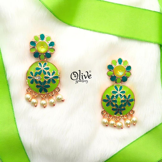 Meenakari Earrings - 11