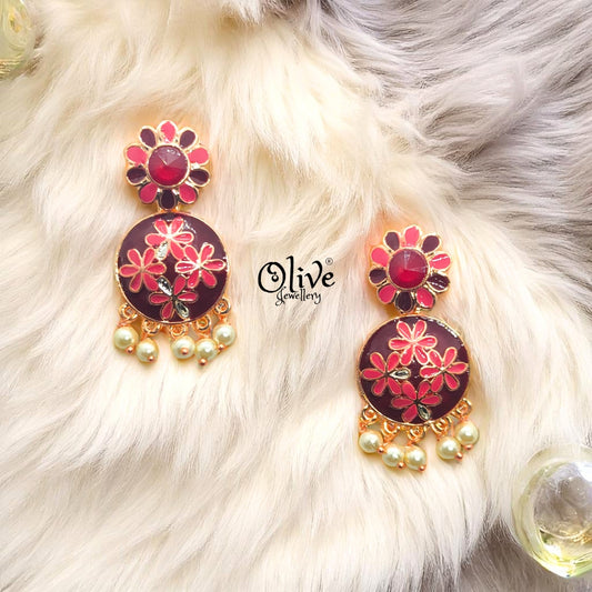 Meenakari Earrings - 11