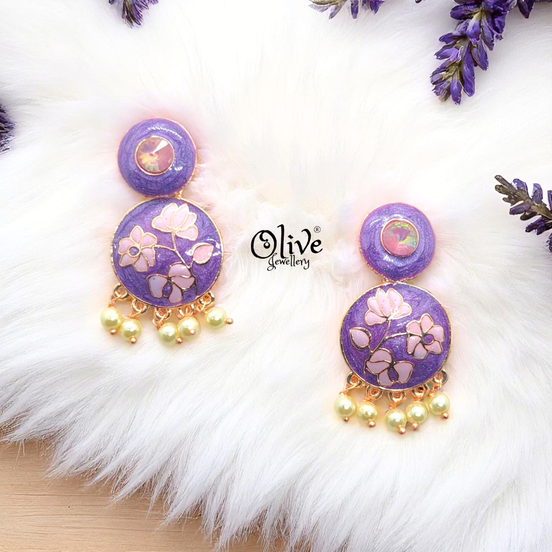 Meenakari Earrings - 13