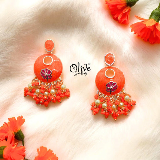 Meenakari Earrings - 14