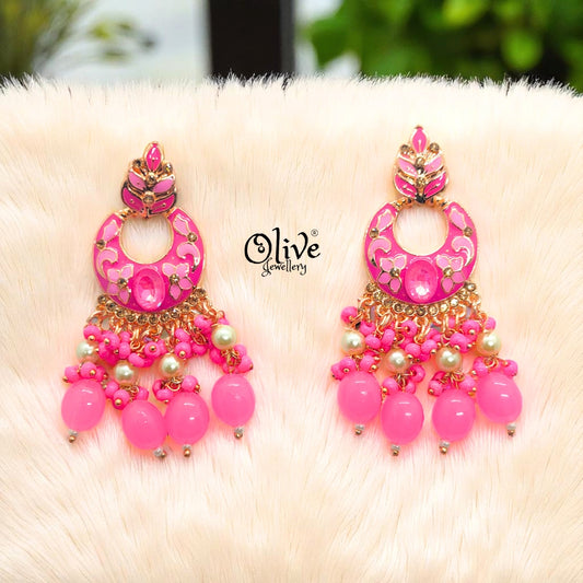 Meenakari Earrings - 16