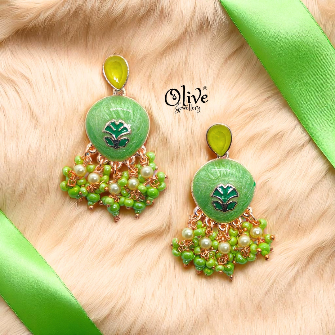 Meenakari Earrings - 19