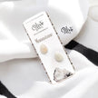Gem Stone Studs - Full Finished - Drop Shape
