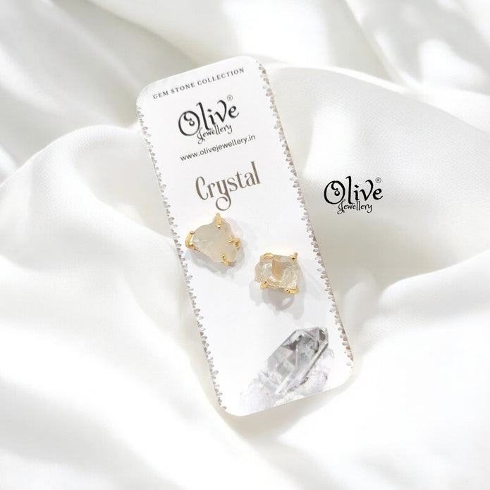 Gem Stone Studs - Claw Fitting - Rough Shape