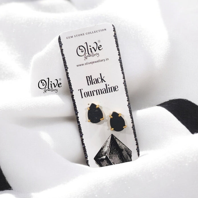 Gem Stone Studs - Claw Fitting - Drop Shape