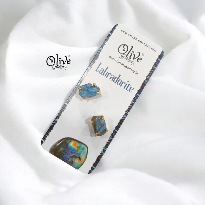 Gem Stone Studs - Claw Fitting - Rough Shape