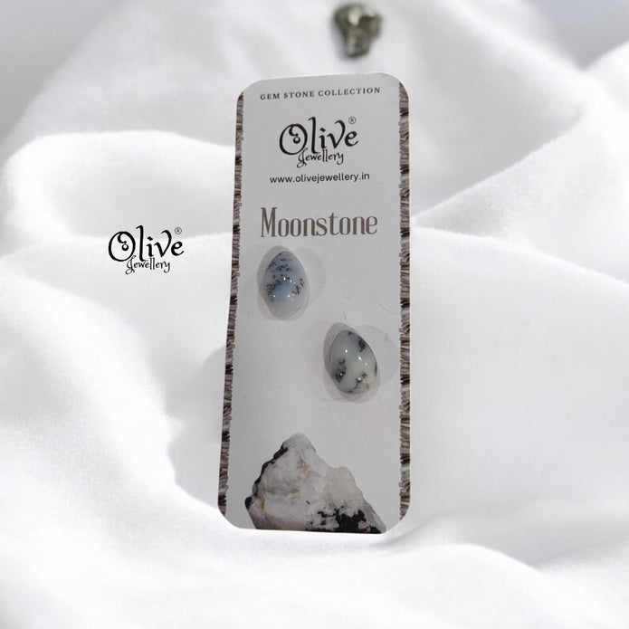 Gem Stone Studs - Full Finished - Drop Shape
