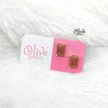 Gem Stone Studs-Claw Fitting-Full Finished-Rectangular Shape