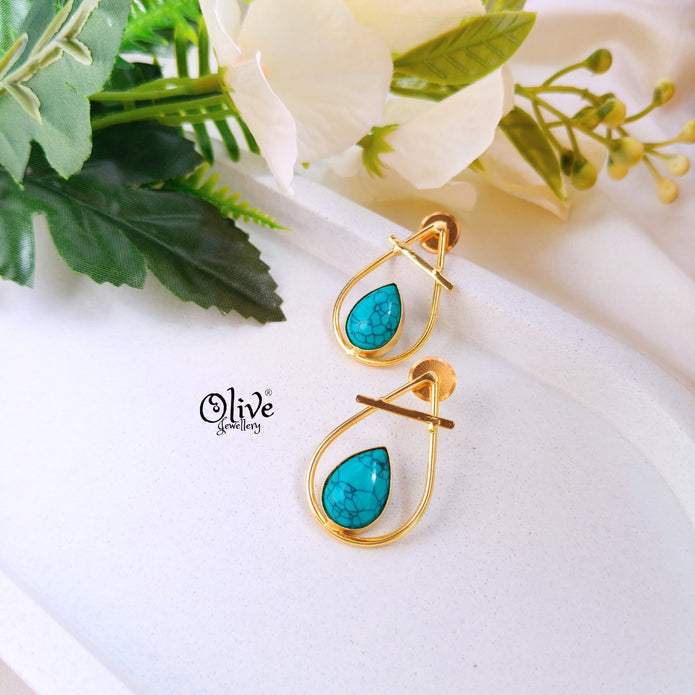 Natural Stone  Earrings -185