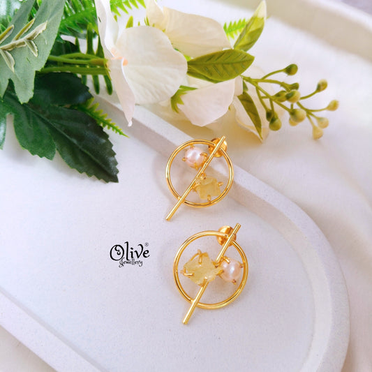 Natural Stones Earrings - 189