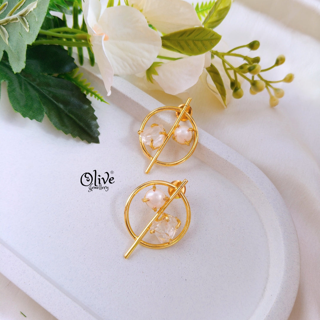 Natural Stones Earrings - 189