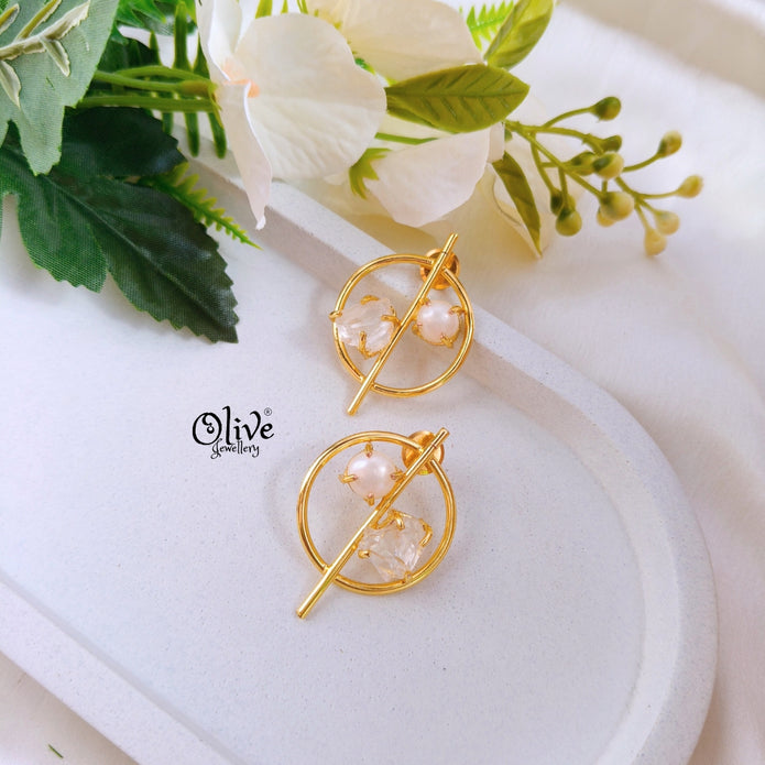 Natural Stones Earrings - 189