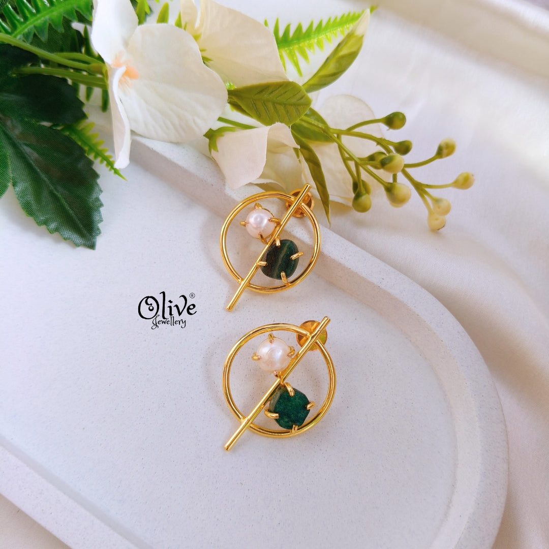 Natural Stones Earrings - 189