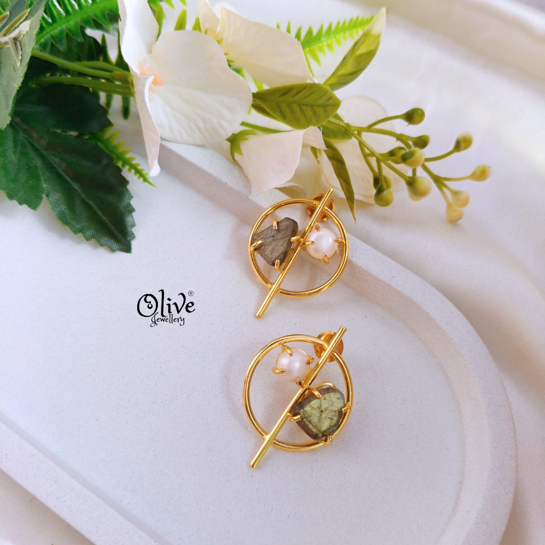 Natural Stones Earrings - 189