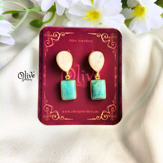 Natural Stone Earrings-262